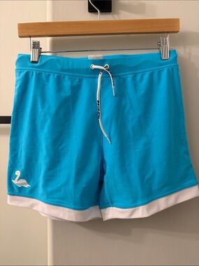 Men's 5” Swim Shorts - Turquoise with White Trim